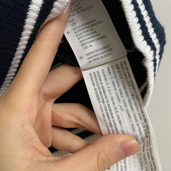 Hollister Striped Rib Knit Crop Top Halter Tank - Picture 2 of 7